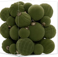 XmasExp 36PCS Velvet Christmas Ornaments Set Mixed Flocked Balls Ornaments Shatterproof Christmas Tree Decorations for Holiday,Party,Home（Green） by XmasExp