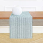 Solino Home 100% Linen Table Runner, 14 x 120 in, Rainforest, Narrow Stripe by SolinoHome