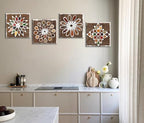DJSYLIFE Kitchen Pictures Wall Decor Vintage Canvas Wall Art 12" x 12" - Image 2