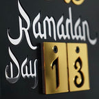 Ramadan Calendar | Days of Ramadan | Countdown to Eid | Good Deeds Calendar | Ramadan Eid Decoration | Gift for Muslims | Table Decor | (Gold) - Image 3