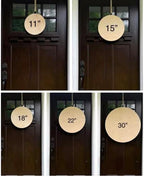 Wood front door sign Wood sign Home decor Welcome sign Sign for front door House warming gift Wedding gift (Beach Life, 18" Width) - Image 3
