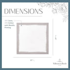 Villeroy & Boch Linen Metallic Brushstroke Napkins, 21 Inches x 21 Inches, Set of 4, White and Silver - Image 5