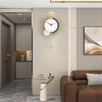 Wall Clock Decorative Pendulum Modern Wall Clock Battery Operated - Image 2