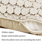 Velvet Throw Pillow Covers 18x18 Set of 2 Beige Cushion Case - Image 5
