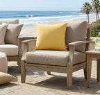 Outdoor/Indoor Sunbrella Throw Pillows Square Set of 2 Pieces 20 inch x 20 inch Spectrum Daffodill - Cover Only, Insert Not Included - Image 4