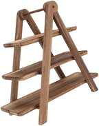 Aramox Solid Wood 3 Tier Serving Tray Stand for Cupcakes Fruits Snacks, Farmhouse Display Decor for Party Wedding Picnic Kitchen - Image 7