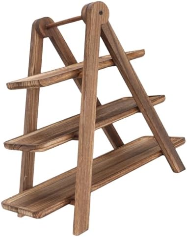 Aramox Solid Wood 3 Tier Serving Tray Stand for Cupcakes Fruits Snacks, Farmhouse Display Decor for Party Wedding Picnic Kitchen - Image 7