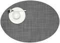 Chilewich Mini Basketweave Placemats, Woven Oval Placemats Set of 4 by Chilewich