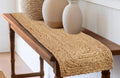 VDS Pack of 1 - Rectangle Braided Jute Table Runner Rug 13X108 Inch - 100% Natural Burlap Reversible Rustic Hessian Table Cloth Centerpiece for Wedding ,Home, Kitchen, Table Decoration by VDS