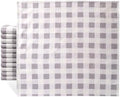 Cloth Napkins Set of 12, 100% Cotton Reusable Gingham Printed Dinner Napkins, 18x18 Inch Washable Table & Kitchen Napkins for Home, Dining, Entertaining, Cloud Gray & White by IVYHERITAGE
