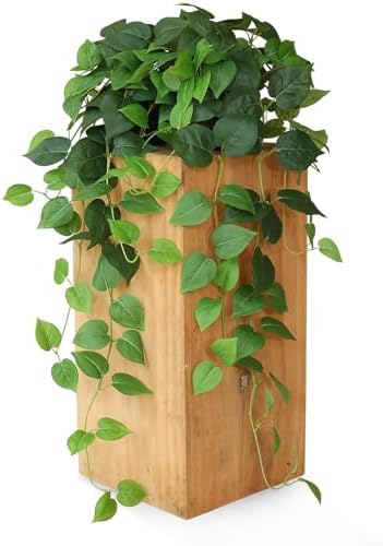 alyptus Fake Pothos Hanging Plants – 33" Set of 2 Faux Ivy Vines with Pots Realistic Silk Devil’s Ivy for Indoor Décor Low Maintenance Artificial House Plants for Home Bathroom or Office - Green - Image 2