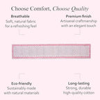 CPC Pink Sapphire Block Print Cotton Table Runner 16x90 Inch Long Runner - Image 5