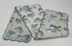 Ivory Sage - Bloom Collection Luxury Handcrafted Runner (Reversible) Cotton Quilted Fabric Machine Washable – Elegant Home Decor – 14 x 72 inches by Whereeverythreadfindsitshome