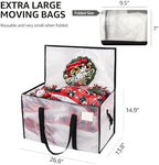 Moving Bags Heavy Duty Extra Large, Alternative for Moving Boxes & Moving Supplies,Clear Storage Bins with Lids, Plastic Packing Tote, Storage Bags for Clothes with Handles & Zippers(Clear, 8 Pack) - Image 3