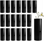 Modern Black Ceramic Vase Set of 20 for Living Room Bedroom 5.51'' Minimalist Fresh Small Flower Vases for Bouquet Fake Plant Home Decor Office Fireplace Centerpieces Nordic Style 10 Pack by LIZOFER