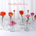 STARSIDE Small Bud Vases 30-Pack, Vintage Clear Glass Flower Vases in Bulk - Image 2