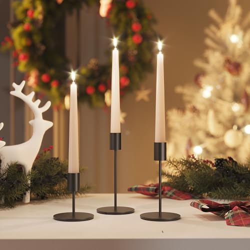 zeochyni Set of 24 Black Taper Candle Holder Bulks for Wedding, Party Decor - Image 4