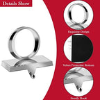 MCEAST Set of 4 Christmas Stocking Holders Noel Metal Stocking Hangers Mantel Hook Hangers Fireplace Stocking Hooks for Christmas Decoration - Image 3