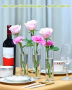 16PCS Glass Cylinder Bud Vases, 7.48" H x 1.81" W, Clear - Image 5