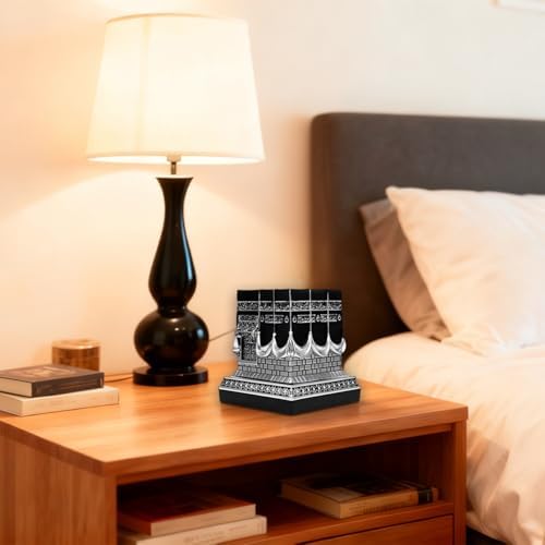 Resin Kaba Replica Decor - Sliver Black Islamic Prayer House Building Model - Image 4