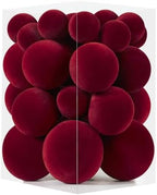 Velvet Christmas Ornaments Set 38Pcs Flocked Shatterproof Christmas Ornaments for Christmas Tree Decorations Xmas Decorative Hanging Christmas Ball Ornaments for Holiday Home Decor by Unknown
