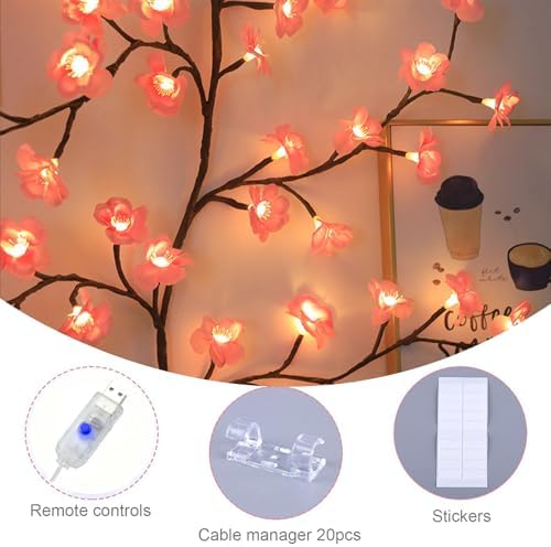 7.5FT Cherry Blossom Lights,144LED Cherry Blossom Wall Decor - Image 5