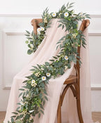 2-Pack 6 Ft Artificial Eucalyptus Garlands for Mantel Decor - Image 6
