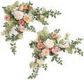 Ling's moment 2 Pack Blush Floral Garland Wedding Arch Flowers by LingsMoment