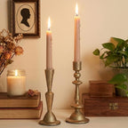 Set of 2 Cast Iron Taper Candle Holders Vintage Handcrafted - Image 2