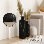 Creative Scents Black Marble Look 3pc Vase Set – Boho Vases for Decor, Modern Vases for Holding Pampas Grass, Dried/Fresh Flowers, Vases for Living Room - Kitchen, Bedroom, Office, Shelf Decor - Image 6