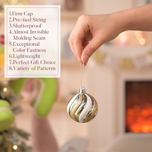 Valery Madelyn 30ct Christmas Ornaments Tree Decorations Set 2 Inch - Image 5