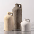 Ceramic Vase Home Table Decor - Flower Vase Set of 3 Living Room Kitchen Decorations Farmhouse Modern Rustic Vases Decorative Centerpiece for Shelf Bedroom Office Bathroom Dining Coffee Desk by VanseliaHome