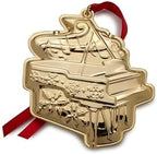 Wallace Gold-Plated Piano Ornament 2025-4th Edition Annual Collectible Holiday Ornament for Music Lovers, Handcrafted in USA, Comes with Gift Box, Ribbon and Velvet Pouch by Wallace
