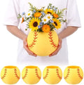 LemonRoad 4 Pcs Softball Centerpieces for Table, 7.09 x 7.09 x 5.71 Inches by Unknown