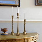 Vintage Cast Iron Taper Candle Holder - Set of 3 Decorative Candle Stand - Image 5