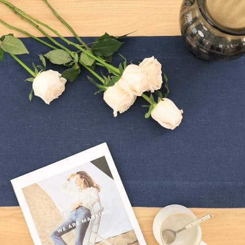 Linen Table Runner 72 Inches Long, 100% French Linen Table Runners - Image 3