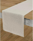 Solino Home 100% Pure Linen Table Runner Natural Woven, Athena 14 x 60 in - Image 2