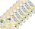 Arya 100% Cotton Quilted Vintage Set of 6 Spring Placemats 13" x 19 by CFHome