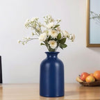 Blue Bud Vases Set of 6 - Mini Blue Ceramic Vases for Flowers, Modern Bud Vase for Table Decor, Boho Small Vase for Home Decor, Centerpieces in Bulk for Wedding, Home, Table, Party Decor - Image 5