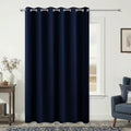KOUFALL Sliding Glass Door Curtains for Patio, Extra Wide 84 x 84 Inch Long Blackout Thermal Insulated Heat Blocking Curtains for Summer Living Room, 1 Panel, Navy Blue by KOUFALL