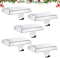 Christmas Stocking Holders for Mantle, Weighted Stocking Hangers, Christmas Stocking Hooks for Tables Window Fireplace Mantle Decoration(Silver,5PCS) by popamaz