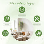 dallisten 4Pcs Fake Hanging Fern Plants for Outdoors, UV Resistant Artificial Ferns Greenery Vines Faux Trailing Plants for Indoor Wall Porch Wedding Boho Home Garden Decor(4PCS WhiteGreen Ferns) - Image 4