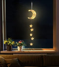 Lewondr Hanging Light, Moon Star Fairy Lights Indoor Decorative Lights by Lewondr