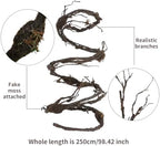 98" Bendable Fake Tree Vines Branch Moss Garland Halloween Decor - Image 6
