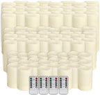 72-Pack LED Flameless Candles with Remote Control - Perfect for Home, Parties, and Special Occasions - Create a Magical Ambiance Effortlessly(Three Sizes) - Image 2
