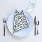 Hand Block Print Cloth Napkins Dining Table Napkin Set of 6 – 20 x 20 Inch for Farmhouse Decor Thanksgiving, Christmas, Easter, Party, Wedding, Printed Washable Reusable Cotton Dinner Napkins - Image 3