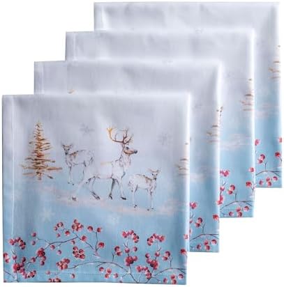 Maison d' Hermine Cloth Napkins Set of 4 Reusable 100% Cotton (20" x 20") by MaisondHermine