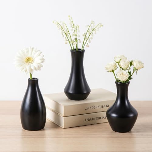 Ceramic Bud Vases, Black, Set of 12 - Image 6