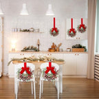 Hoteam 4 Pcs 9 Inch Mini Christmas Wreaths for Cabinets - Image 4