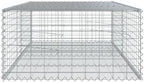 vidaXL Gabion Basket with Cover 78.7"x39.4"x19.7" Galvanized Iron - Image 6